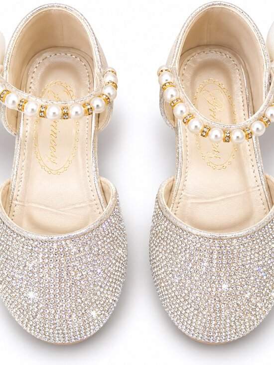 Other - Girls Sparkly Pearl Dress Shoes